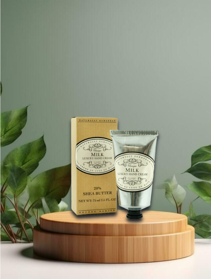 Naturally European Luxury Hand Cream Milk Cotton 75ml