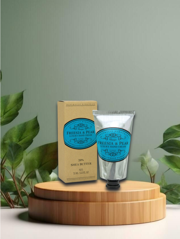 Naturally European Luxury Hand Cream Freesia and Pear 75ml