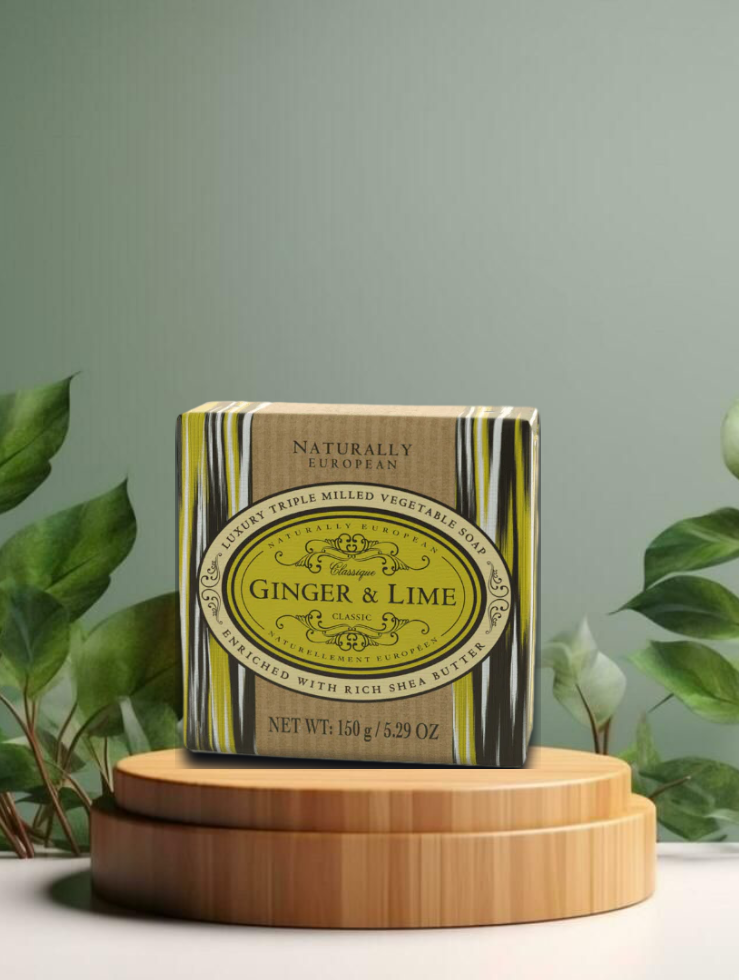 Naturally European Soap Ginger and Lime 150g