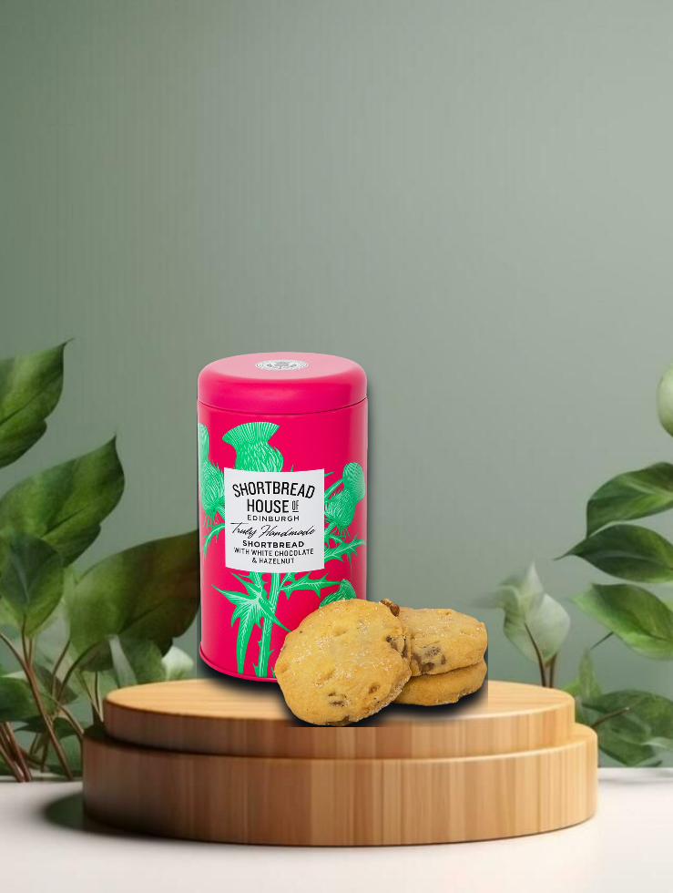 SHofE Shortbread with white Chocolate and Hazelnuts 140g