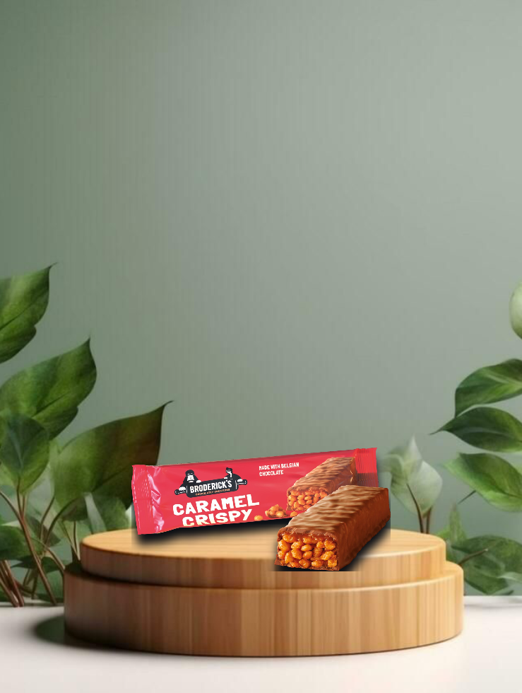 Broderick&#39;s Caramel Crispy Riegel 50g