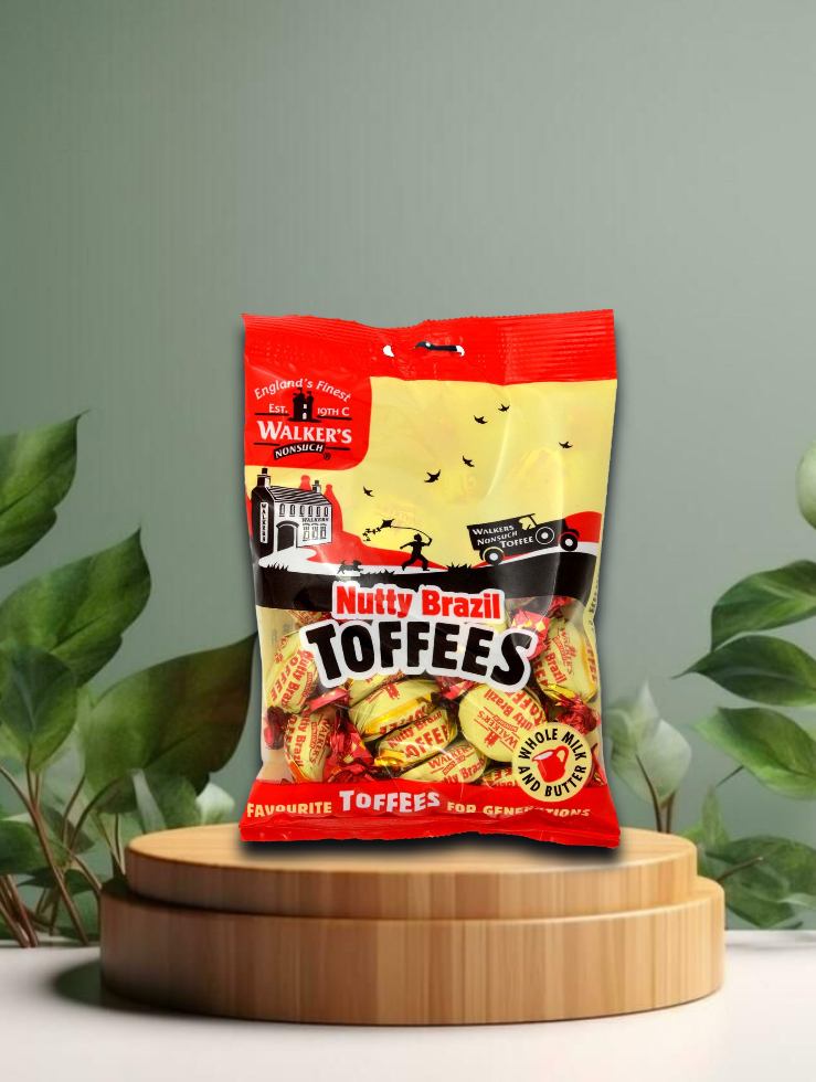 Walker`s Nonsuch Nutty Brazil Toffees 150g
