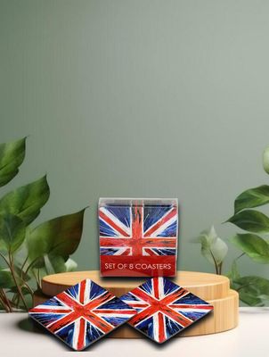 8 Coasters Union Jack Untersetzer