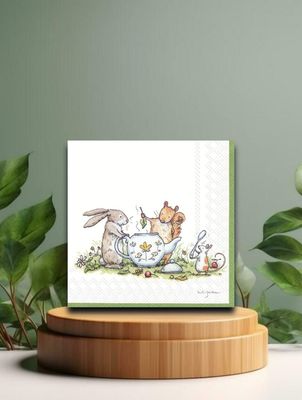 Lunch-Servietten - Tea Party - 33x33cm