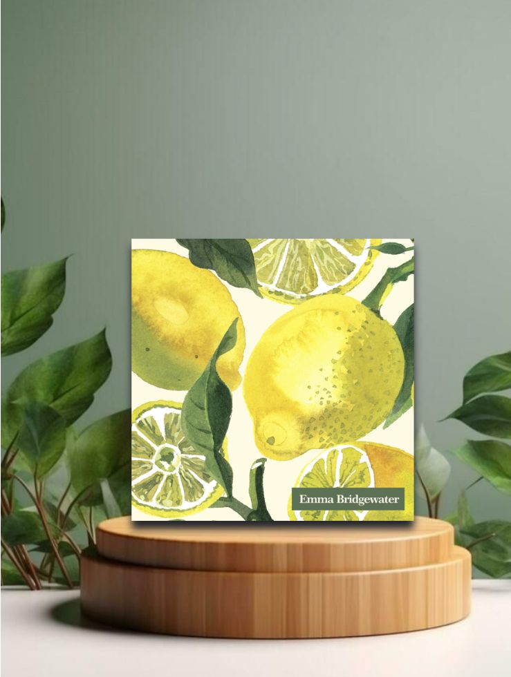 Cocktail-Servietten - Lemons (E.Br.) 25x25cm