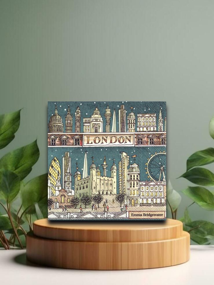 Lunch-Servietten - London at night (E.Br.) . 33x33 cm