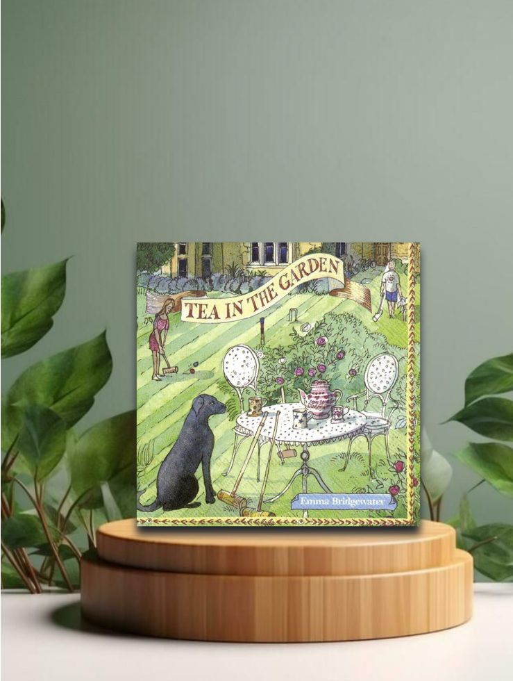 Lunch-Servietten - Tea in the Garden (E.Br.) - 33x33 cm