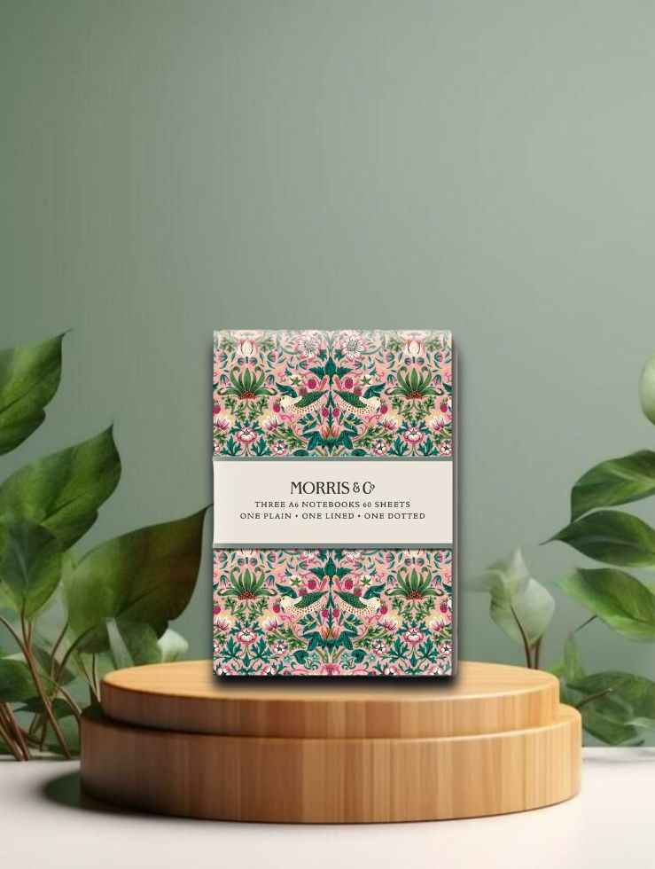 Notizbuch A6, 3er Set, William Morris
