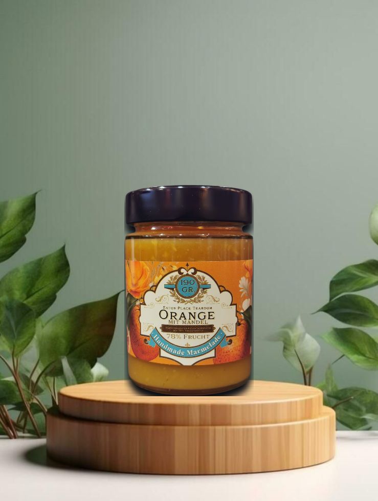Eaton Place Orange mit Mandel Handmade Marmelade 190g