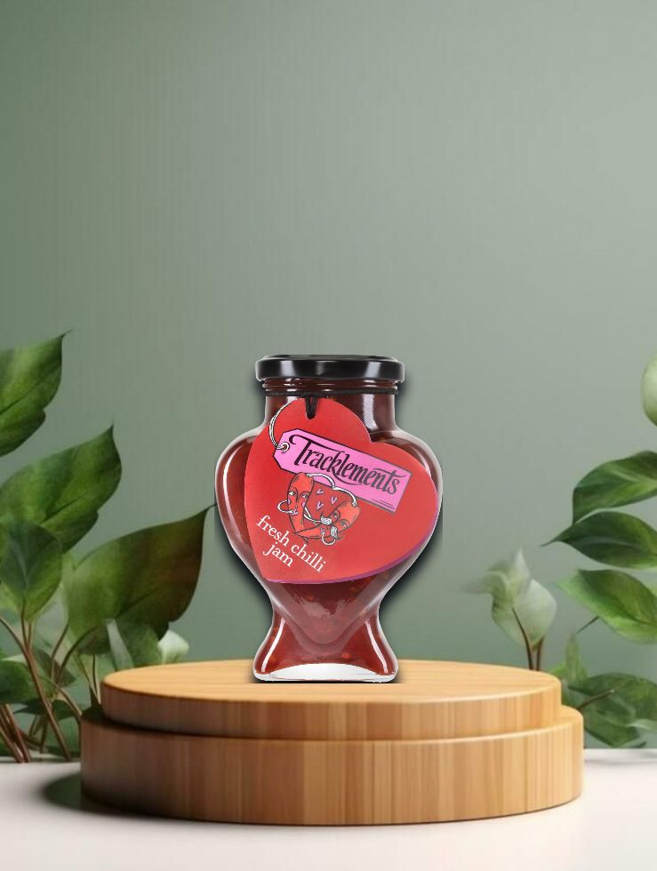 Tracklements Fresh Chilli Heart-Shaped Gift Jar 350g