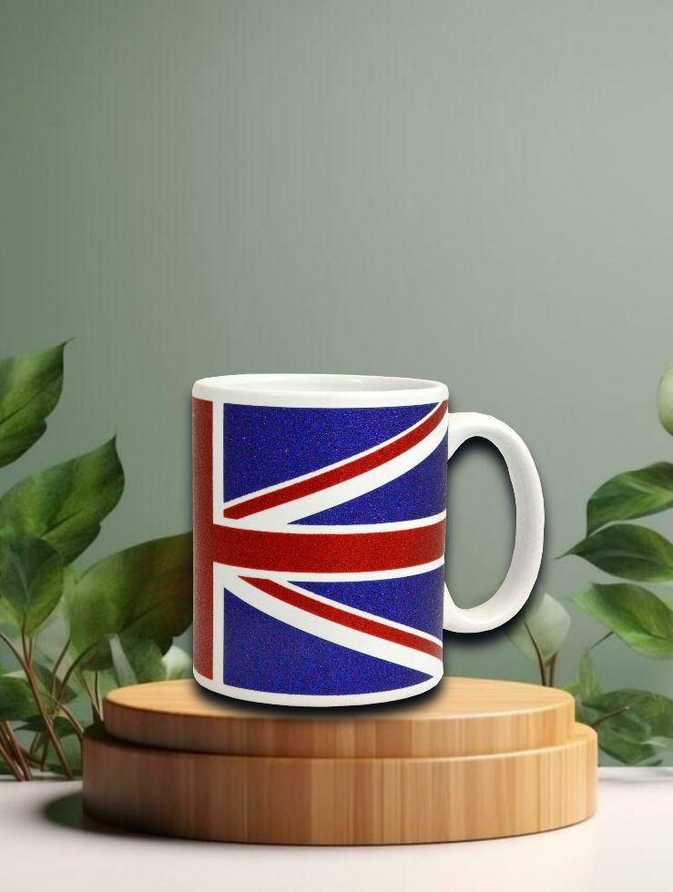 Union Jack Mug Glitter