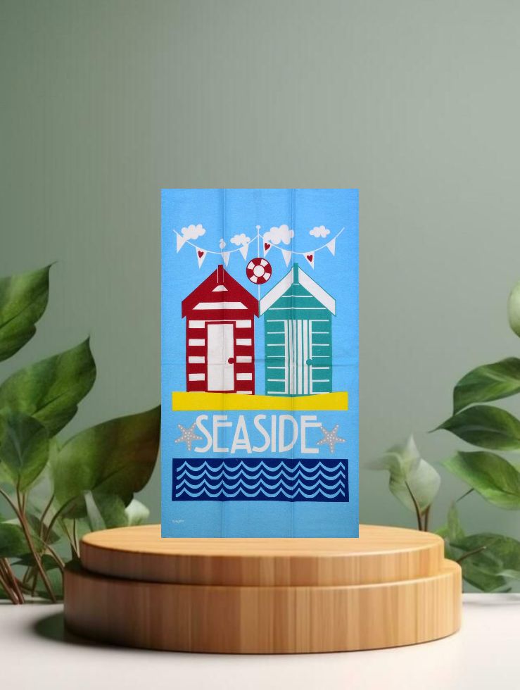 Seaside Tea Towel 50cm x 80cm