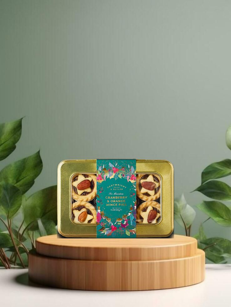 C&amp;B Cranberry and Orange Mini Mince Pies 120g