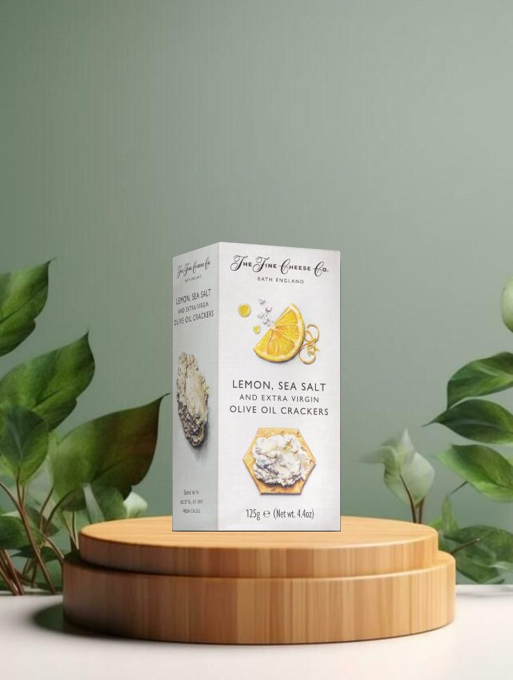 TFCCo. Lemon, Sea Salt &amp; Extra Virgin Olive Oil Crackers 125g