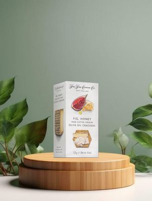 TFCCo. Fig Honey & Extra Virgin Olive Oil Crackers 125g TFCCo. Fig Honey & Extra Virgin Olive Oil Crackers 125g