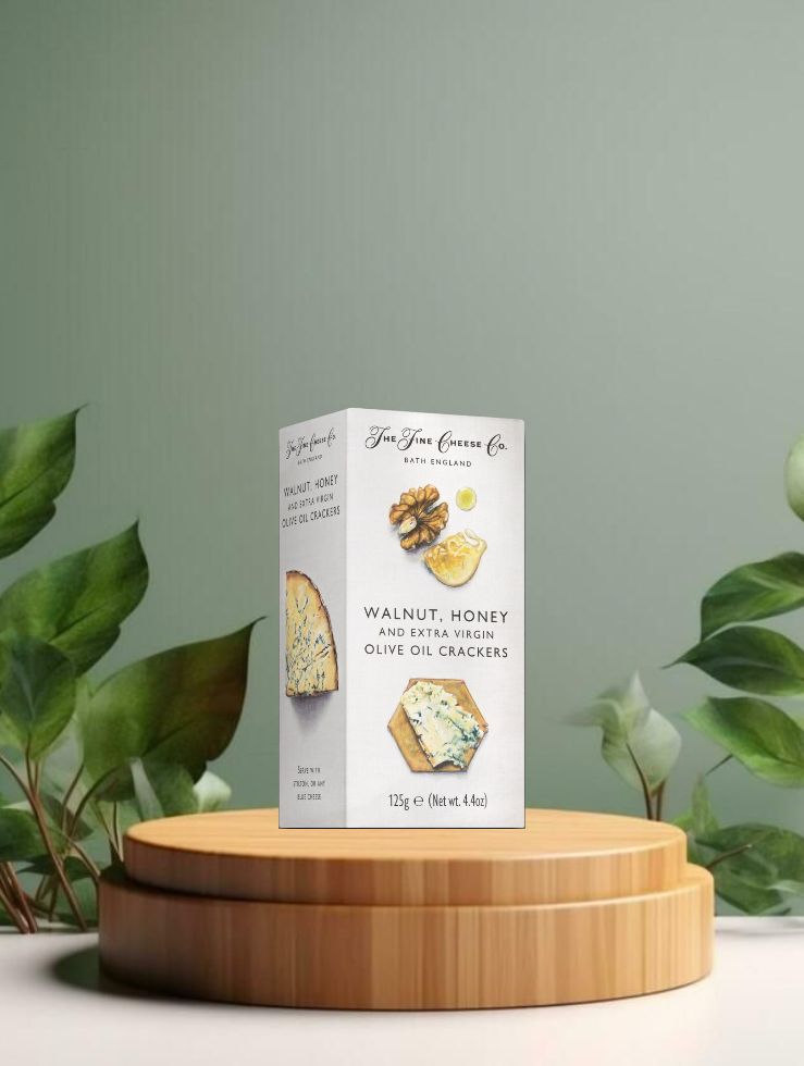 TFCCo. Walnut, Honey &amp; Extra Virgin Olive Oil Crackers 125g