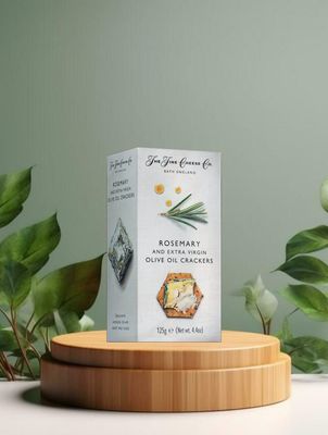 TFCCo. Rosemary &amp; Extra Virgin Olive Oil Crackers 125g