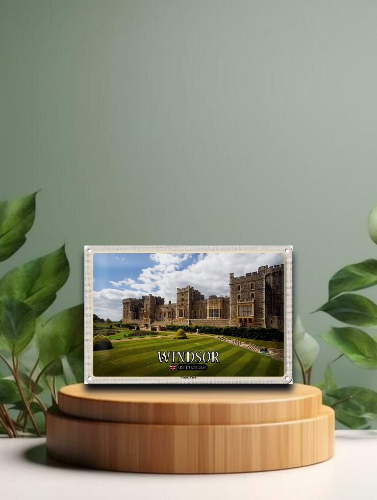 Blechschild Städte England UK Windsor Castle 30x20cm