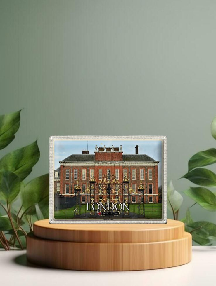 Blechschild Städte London England Kensington Palace 40x30 cm Schild