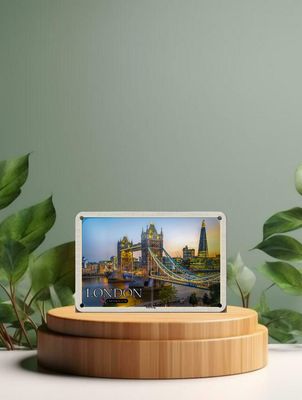 Blechschild Städte Tower Bridge London UK England 18x12cm Blechschild Städte Tower Bridge London UK England 18x12cm
