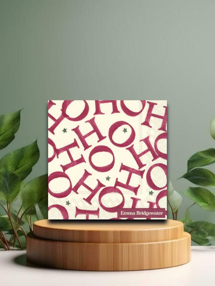 Cocktail-Servietten - Hohoho allover (E.Br.) - 25x25 cm