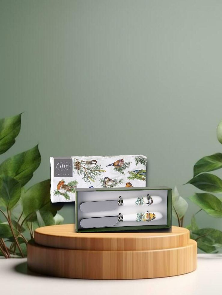 Buttermesser - Charming Birds green