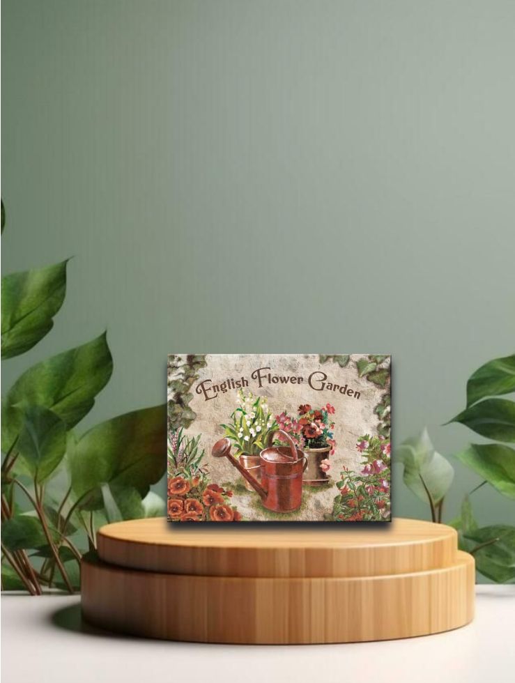 Nostalgic Art Magnet »English Flower Garden Blue Barrow«