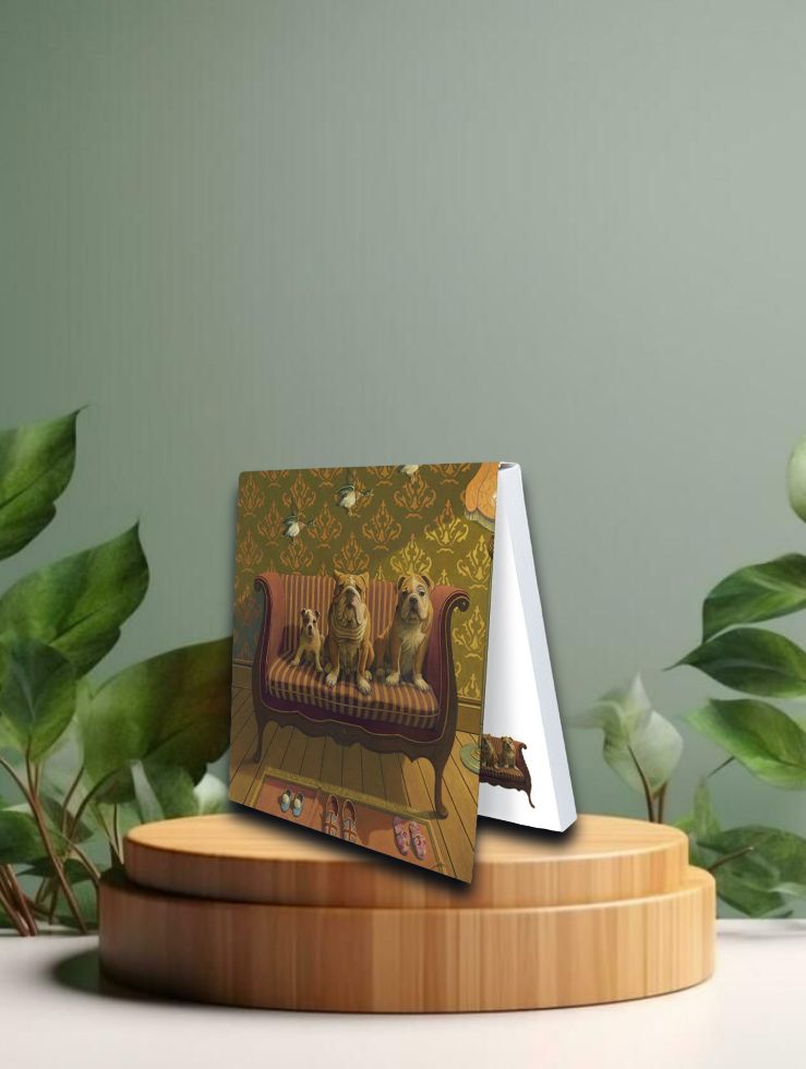 Klebezettel &quot;Doggs-Bunte Hunde - Creature Comforts&quot;