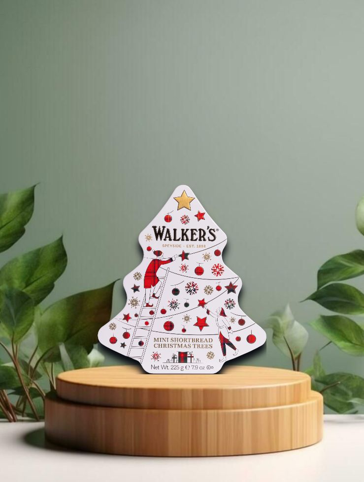 Walkers Christmas Tree Mini Shortbread Trees 225g Dose