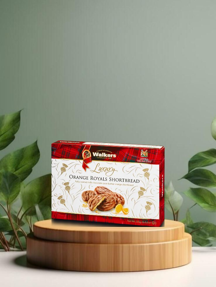 Walkers Luxury Orange Royals Shortbread 150g