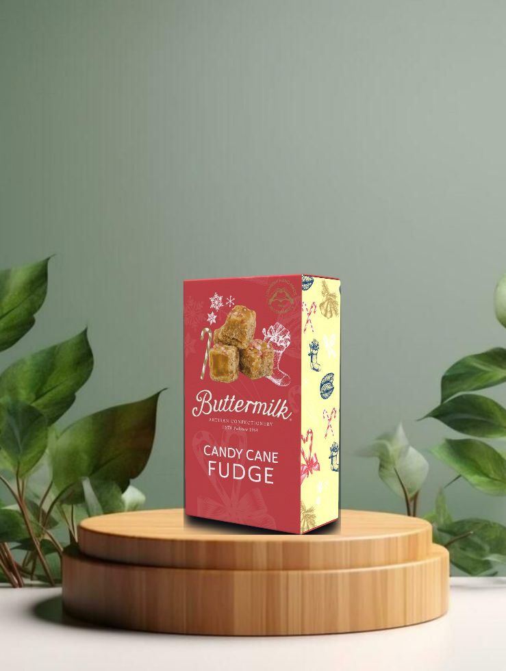 Buttermilk Candy Cane Fudge 100g