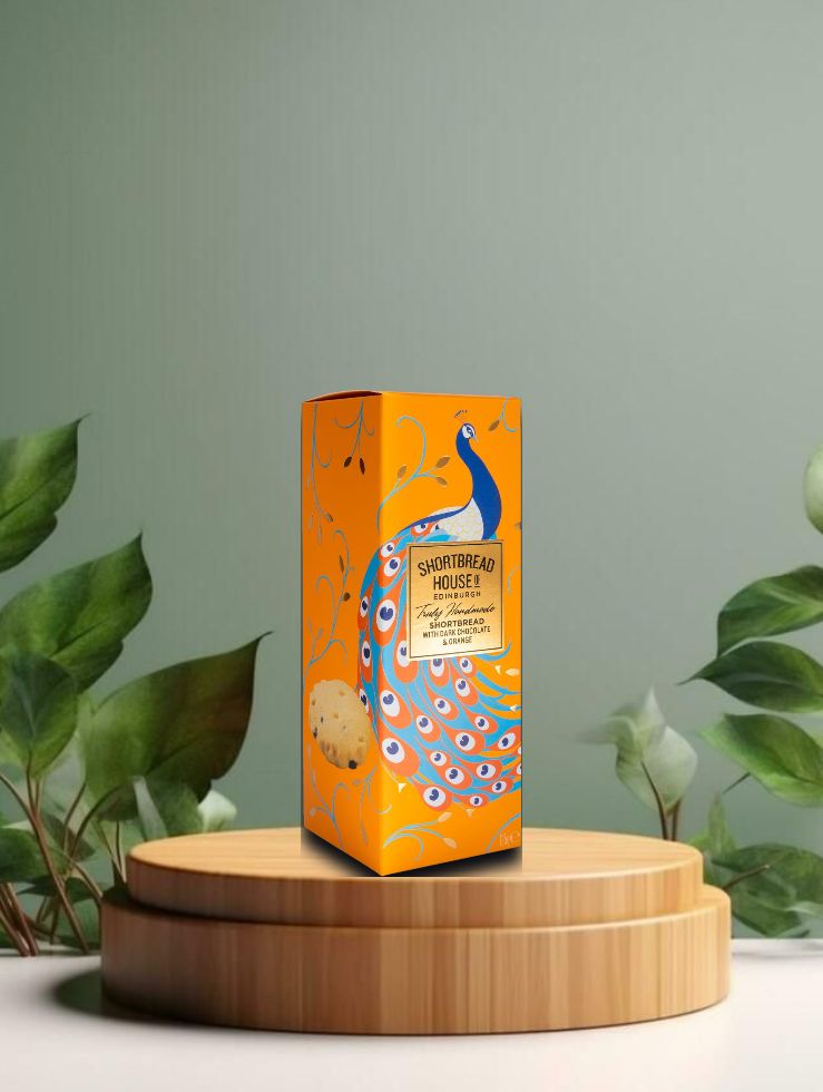 SHofE Shortbread with dark Chocolate &amp; Orange - Peacock Edition