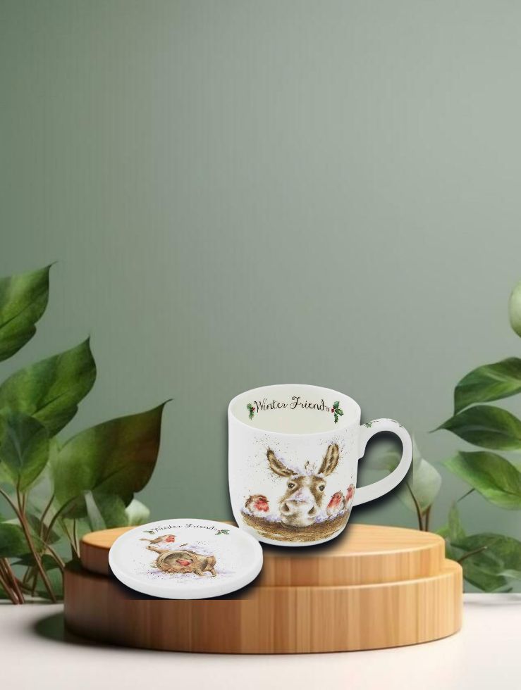 Mug &amp; Coaster - Winter Friends