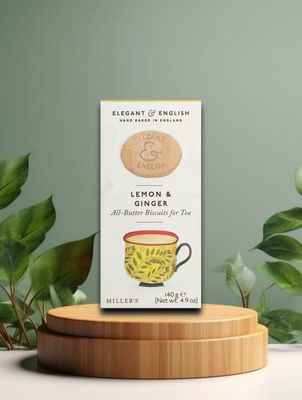 Miller´s Elegant &amp; English Lemon &amp; Ginger Biscuits 140g
