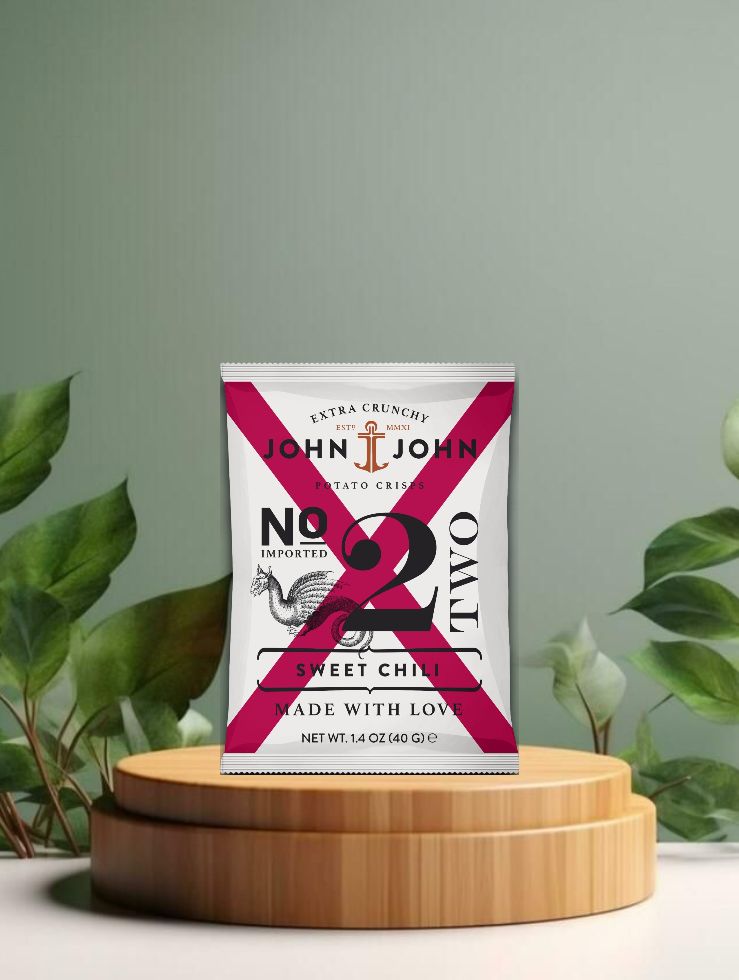 John &amp; John No. 2 Crisps Sweet Chili 40g