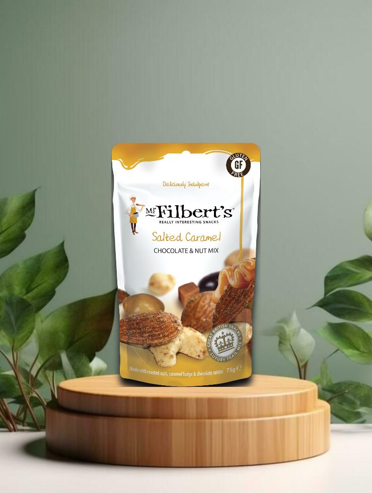 Mr. Filberts Salted Caramel Chocolate Nut Mix 75g