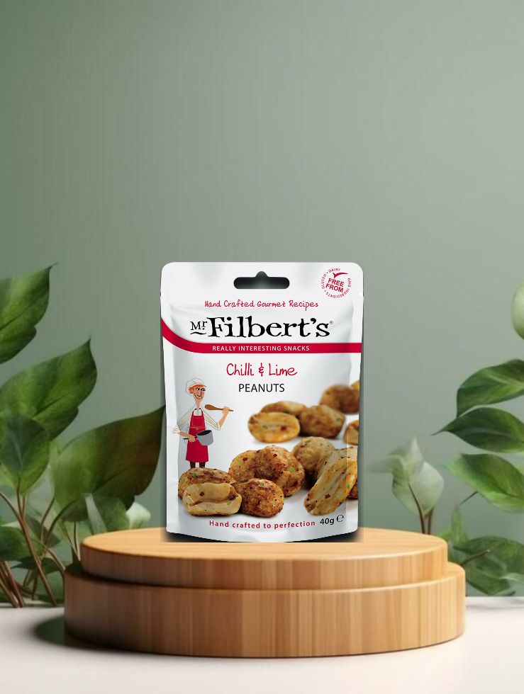 Mr. Filberts Chilli &amp; Lime Roasted Peanuts 40g