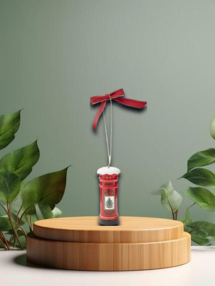 Red Post Box Ornament