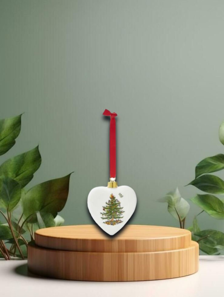 Tree Puffed Heart Ornament