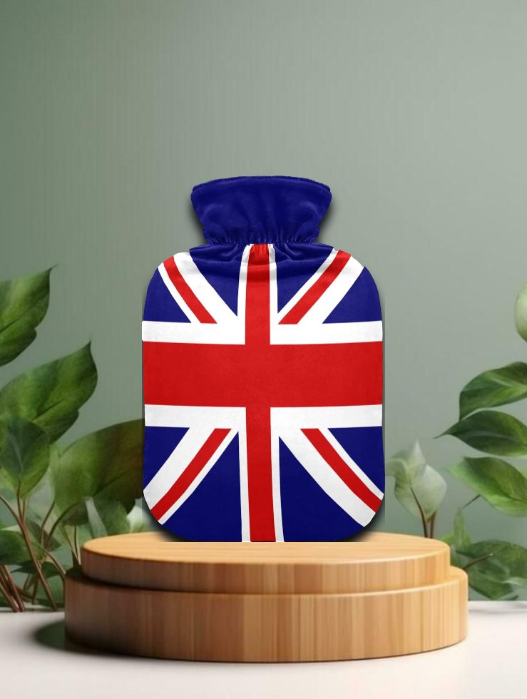 Wärmflasche Union Jack mit Bezug, 2 Liter