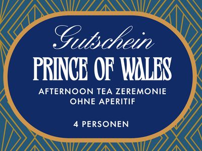 Prince of Wales Afternoon Tea Gutschein 4 Personen