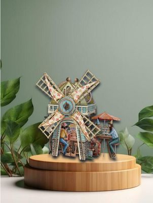 3D Greetings Card   The Windmill Tea Shop