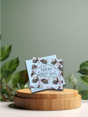 Grusskarten by Alex Clark - Zur Geburt - 12x12cm