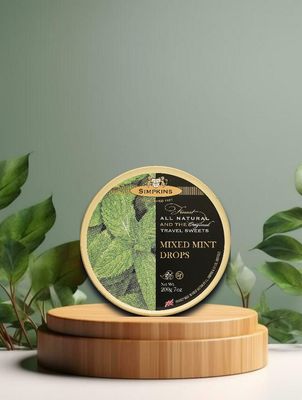 Simpkins Flavored Drops Minze Mix 200g Dose Simpkins Flavored Drops Minze Mix 200g Dose