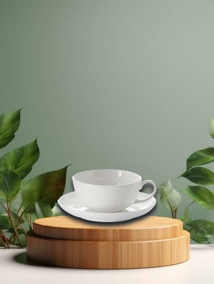 Teetasse und Untertasse Set Felicitas, Fine Bone China, 150ml