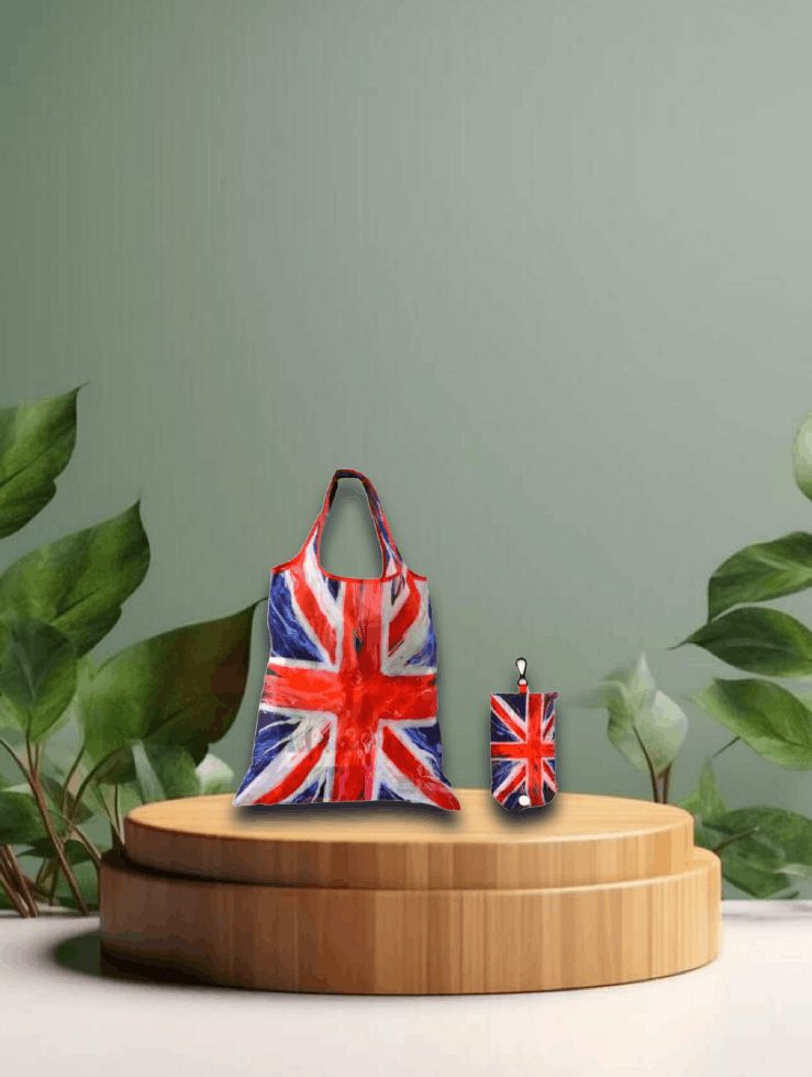 Union Jack Spin Painting Non-Woven Tragetasche