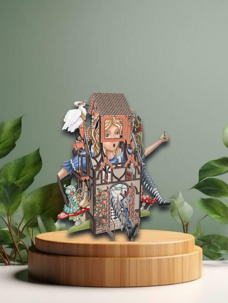 3D Greeting Cards Rabbit's House