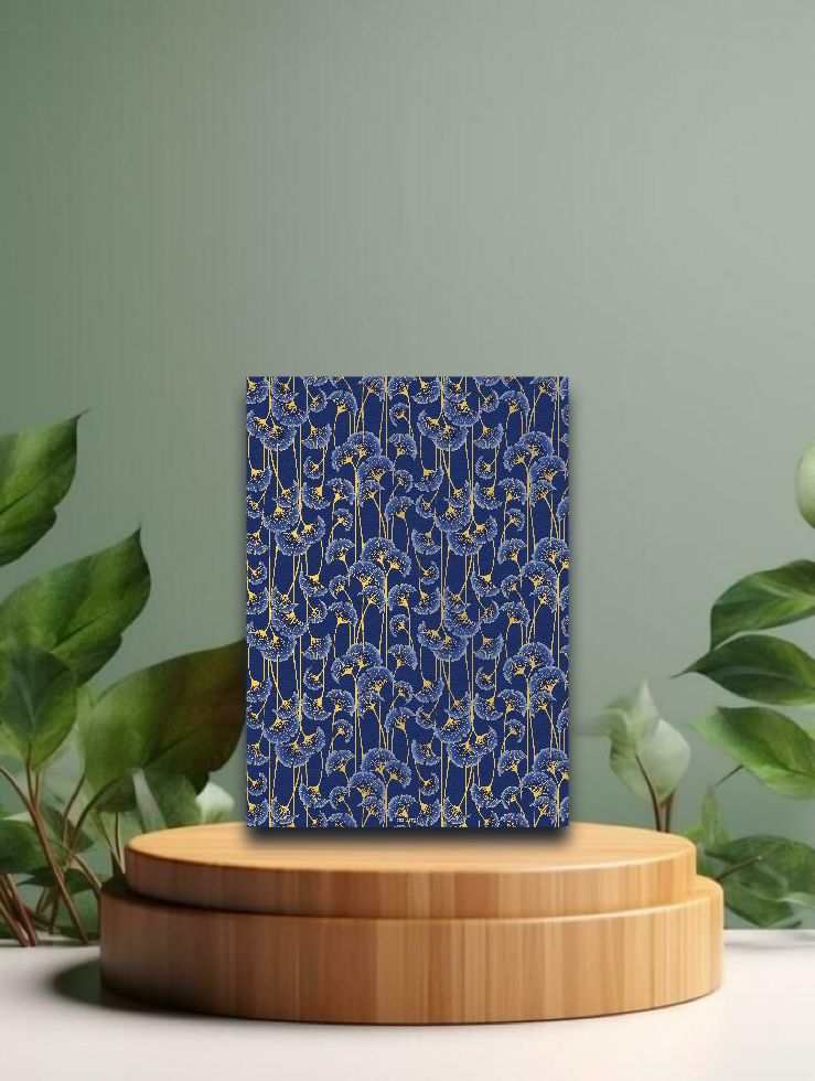 Sakura Blue Floral Geschenkpapier