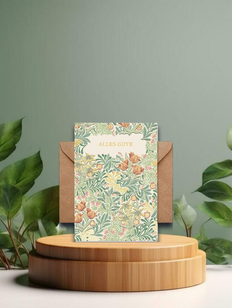 Doppelkarte mit Umschlag Alles Gute - Morris &amp; Co