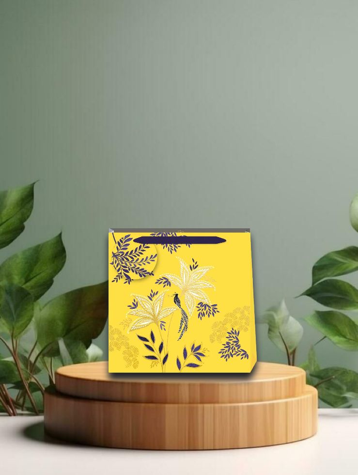 Geschenktüte M - Botanic Blooms Yellow